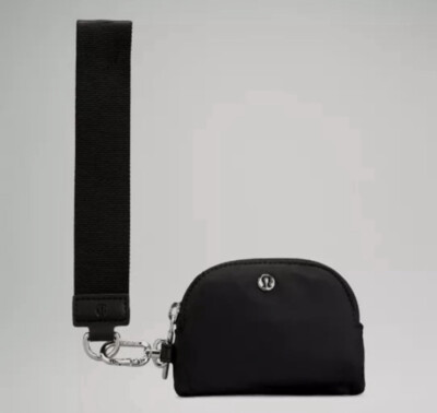 Lululemon Dual Pouch Wristlet Black. NEW. SHIPS FAST | eBay