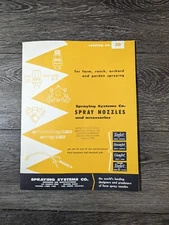 1955 SPRAYING SYSTEMS CO. VINTAGE CATALOG 30 TEEJET BOOMJET GUNJET SPRAY NOZZLES