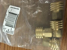(4) 3/8" Plug x 3/8" Female NPT Brass Industrial Interchange Flow Through Couple