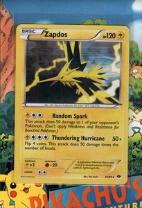 Pokemon TCG Zapdos Next Destinies 41/99 Holo Rare LP