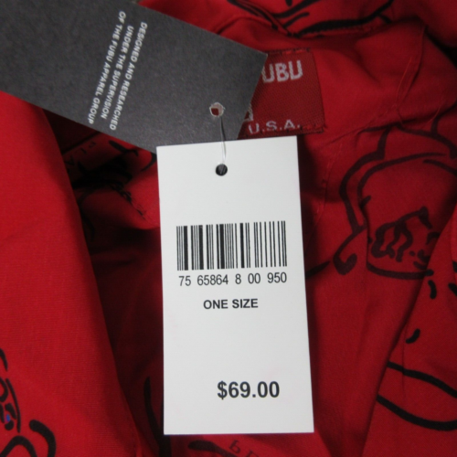 Vintage Platinum Fubu Shirt Mens 2Xl Red Fat Albert All Over Print USA New - Picture 3 of 11