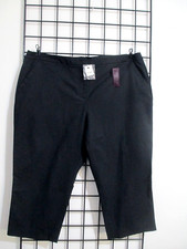 "NEW" LANE BRYANT   SIZE 24 BLACK / CROPPED PANTS