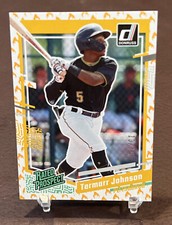 2023 Donruss Baseball TERMARR JOHNSON *Rated Prospect On Fire 🔥 Emoji* #13/75
