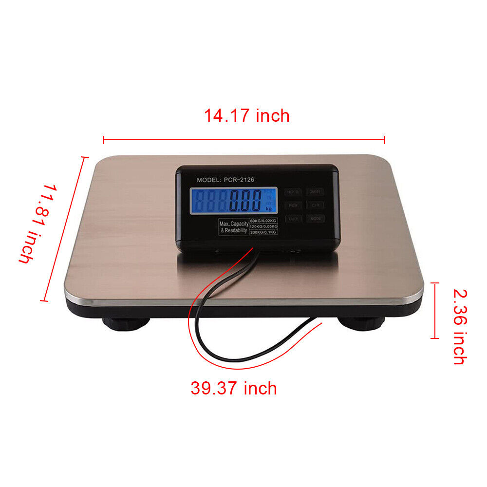 Small Pet Scale Digital LCD Electronic Portable Body Weight 300kg 600LB Cat  Baby