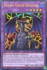 Yugioh! LP Doom Virus Dragon - LCKC-EN064 - Ultra Rare - 1st Edition Lightly Pla