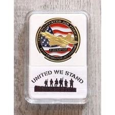 U S AIR FORCE F-22 RAPTOR Challenge Coin with nice case.
