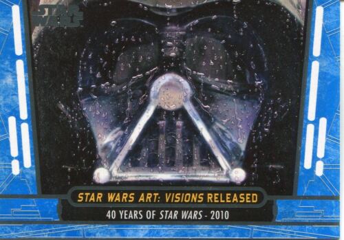 Carte de base bleue Star Wars 40th Anniversary #94 Star Wars Art: Visions publiée - Photo 1/1