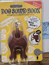 DOG SOUNDS HOOK Funny Gift Single Hook Leash Collar Keys Holder LOOK NIB JAPAN 