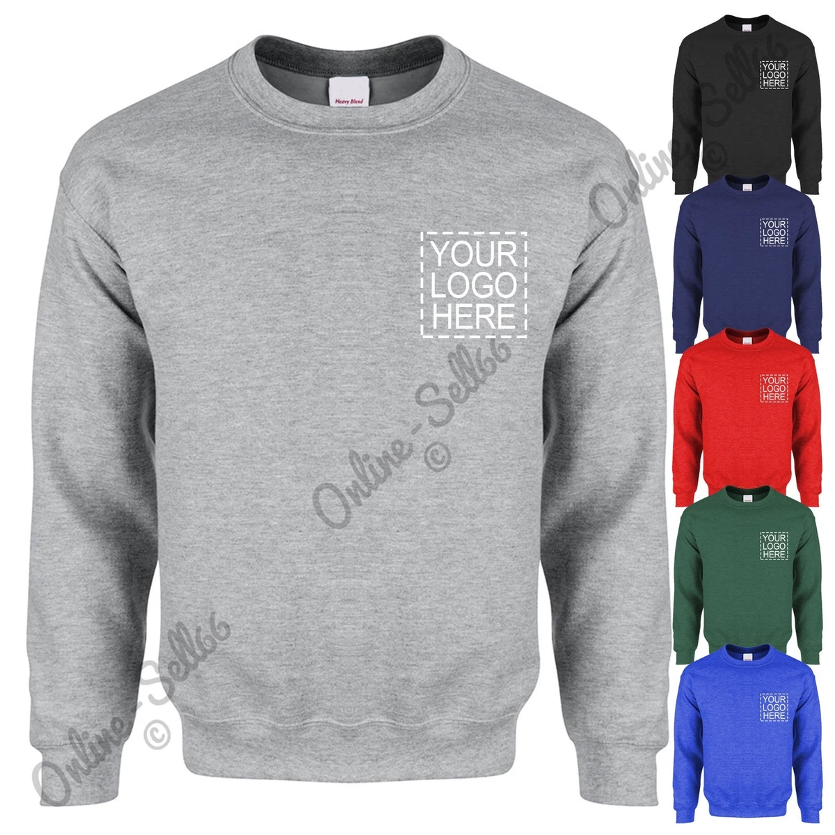 Personalised Work Stag Hen Sweater Your Logo Sweatshirt Top Print Printed