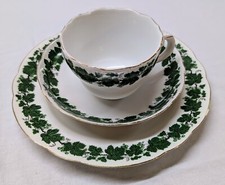 Kaffeegedeck 3-tlg. Porzellan Weinlaub Weinkranz Alt Schönwald