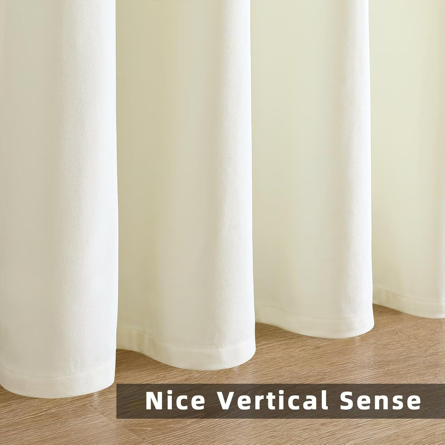 White Velvet Curtains 120 Inch Length 2 Panels, Luxury Blackout Rod Pocket Therm