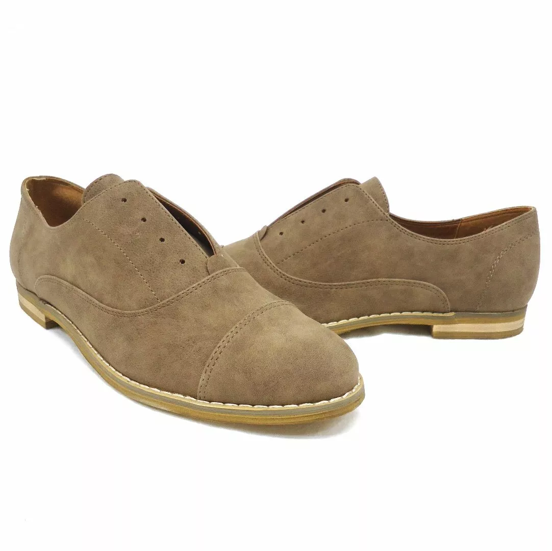 NEW 50 Indigo Rd. Hacksy Dark Brown No Lace Oxford Style Flats
