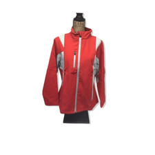 Team 365 Womens Red Soft Ball Soft Shell Jacket Size Large