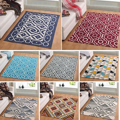 Moderne Geometrisch Bedruckte Teppiche Weich Mehrfarbig Klein Extra Groß Teppich
