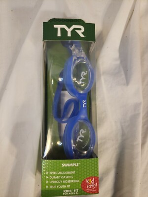 TYR SWIMPLE Tie Dye Child Youth Swim Goggles Tie Dye Clear/blue Kids' fit for 3+