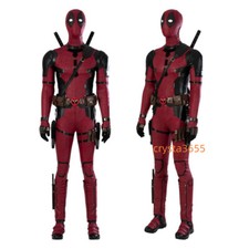 New Deadpool 3 Cosplay Costume Set With Boots Bodysuit Mask All Accessories Lot