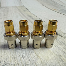 Lot of 4 SMA Male to BNC Female Adapter
