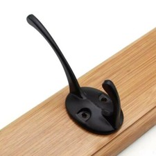 1Pc Wall-mounted Clothes Hook Hook Heavy Duty Double-hung Clothes Hook Hat Hook