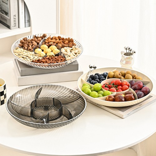 Food Serving Tray Fruit Plate Capacity Fruit Plate with 6 for Fruits