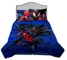 Spider-Man Techno City Kids Reversible 3pc Queen Comforter Set-W141140608285