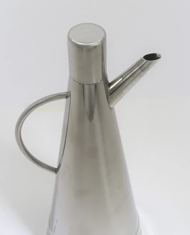Oliera in Acciaio Inox Elegance 0,5L | Dosatore Olio Salvagoccia Professionale - 3