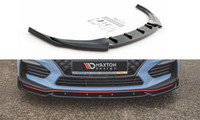 CUP Spoilerlippe Schwarz FüR Hyundai I30 N MK3 Frontspoiler Spoilerschwert V5