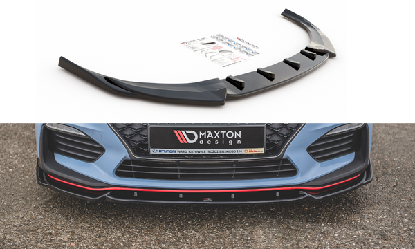 CUP Spoilerlippe Schwarz FüR Hyundai I30 N MK3 Frontspoiler Spoilerschwert V5-image