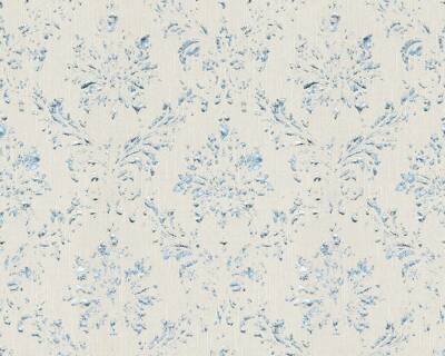 Tapete Textil Barock Vintage cremegrau silber Metallic Silk 30662-2 (16,49 /1qm)
