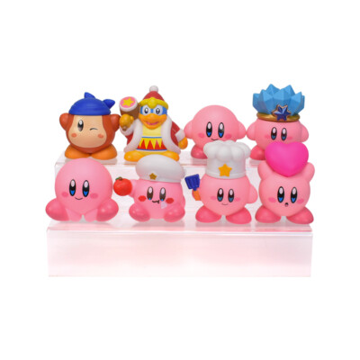 8pcs/Set Kirby Super Star PVC Action Figure Toys Collection Doll Model Kid Gifts