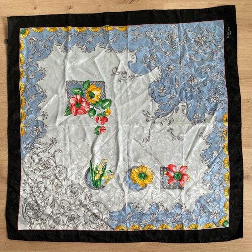 Foulard Carré Femme 100% Soie - Neuf Sans étiquette, Multicolore, Style élégant Printanier