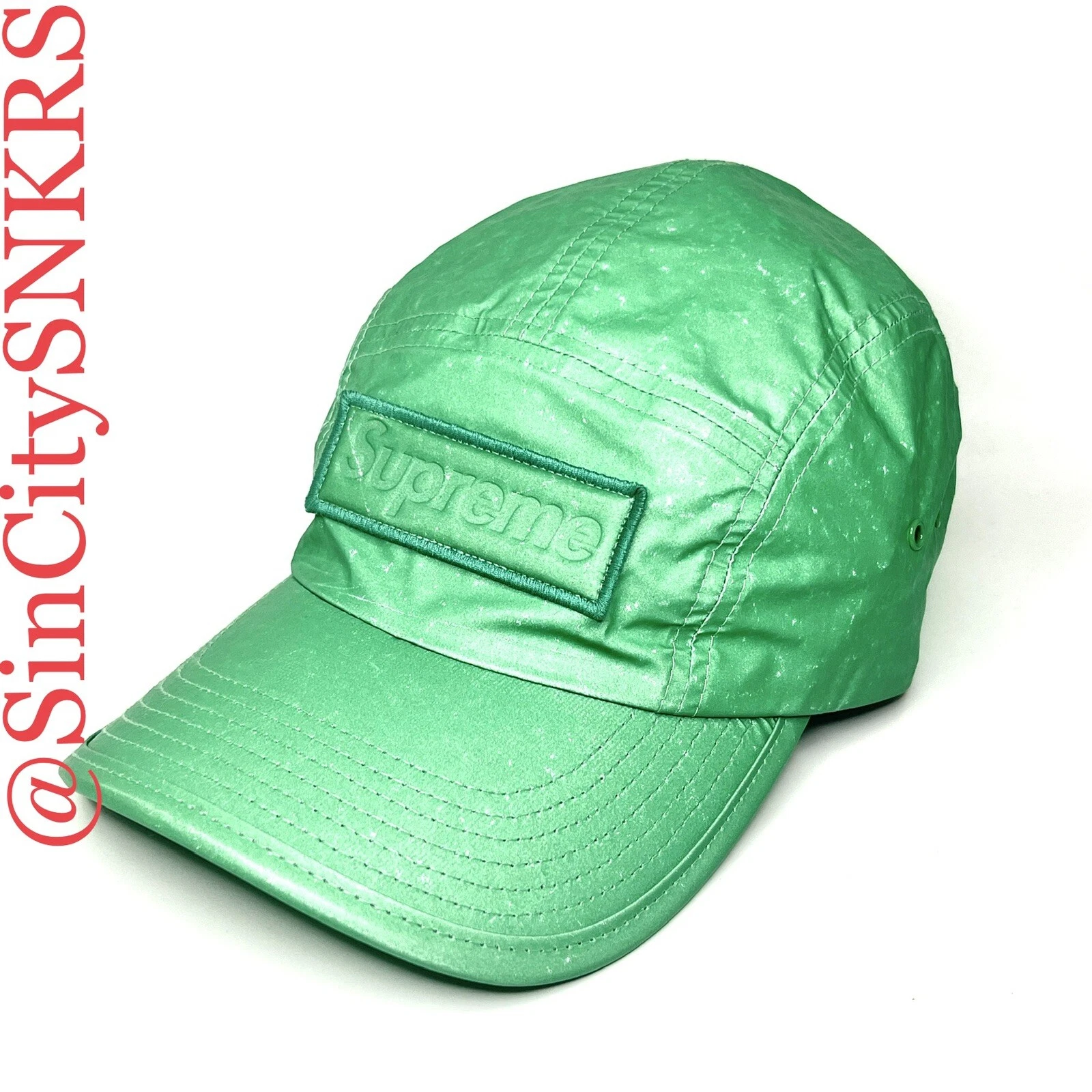 Chapeau casquette de camp sarcelle mouchetée Supreme Reflective OS FW20   Neuf avec étiquette