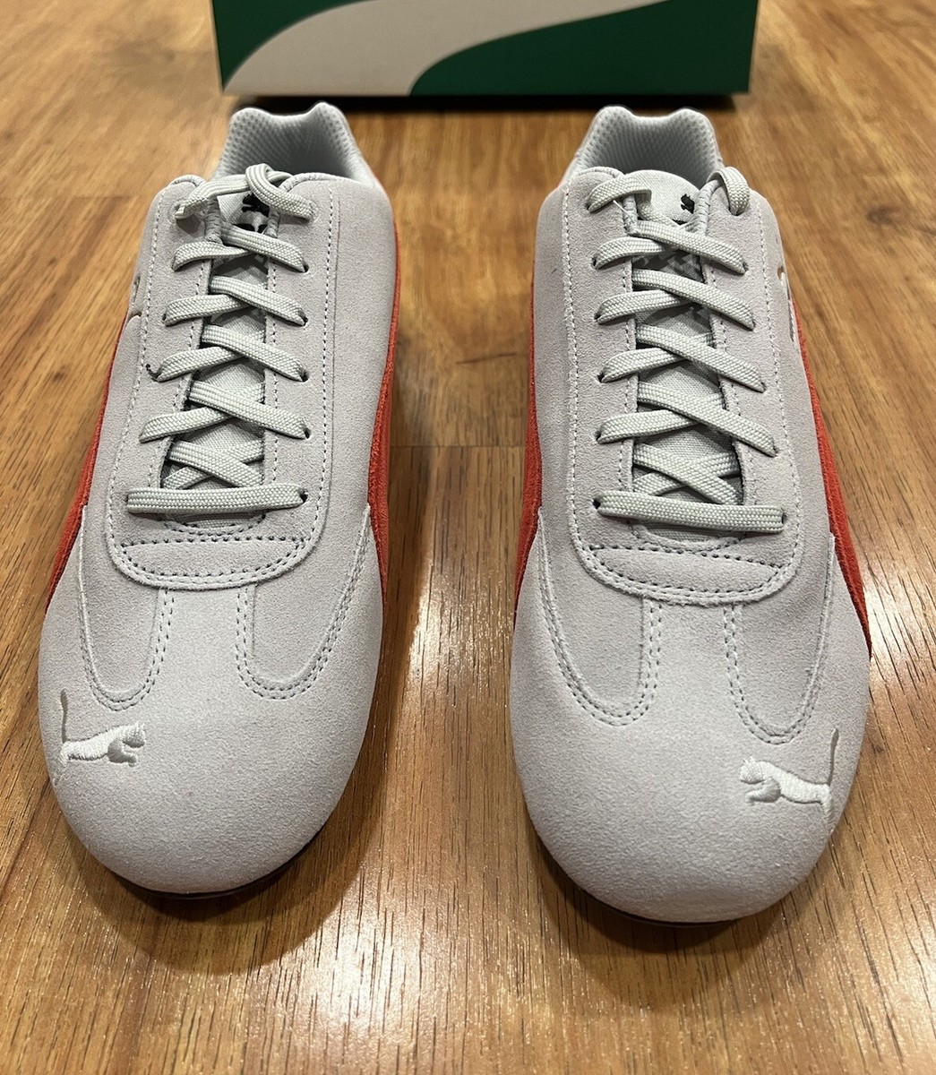 Puma Speedcat Shield Men\'s Size 8 Grey Suede Leather Shoes 387272 04 Puma Speedcat Shield SD Ash Grey Red Black Mens Size 8 | eBay main image 4