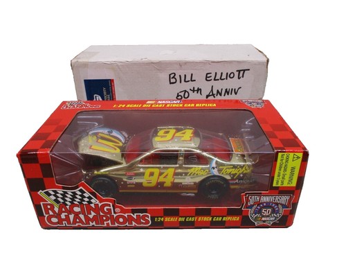 Racing Champions BILL ELLIOTT #94 1/24 Diecast McDonalds 50th