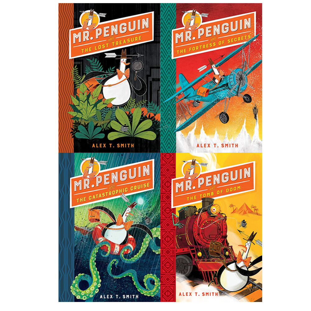 Mr Penguin Series 4 Books Collection Set By Alex T. Smith(Treasure,Secrets,Doom)