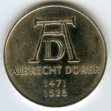 # GERMANY • 1971-D ☆ SILVER 5 MARK • 500 YEARS ALBRECHT DÜRER, KM# 129.1  ☆C3563