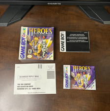 Heroes Of Might And Magic Nintendo Gameboy Color Box Manual REG Card Authentic