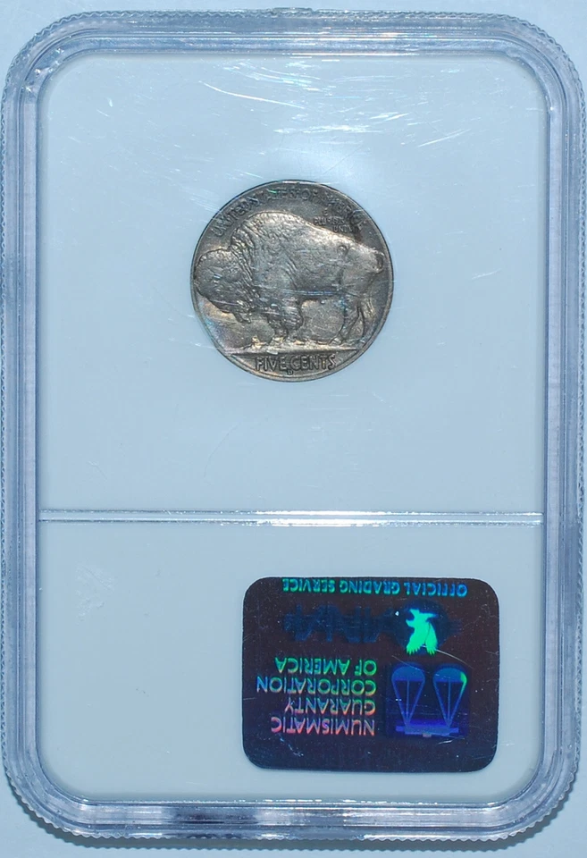 1915 D NGC AU55 Buffalo Nickel - Image 2 of 2