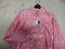 Rhc Equestrian Show Shirt Jacket Cosmos Pink Holiday Shirt Large Or Xl