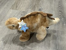 FAO Schwarz Stegosaurus Glow Brights Brown Plush Lights Sound Dinosaur G18