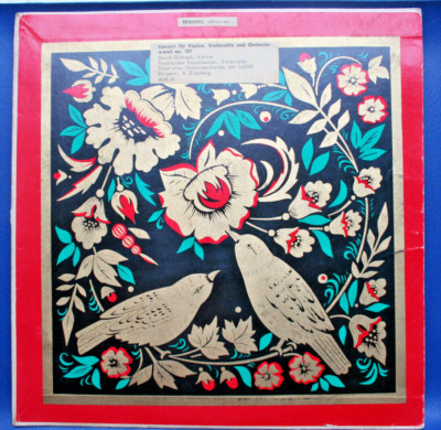 LP,  Violinkonzert/Violoncello, Oistrach,Knuschewizki, BRAMS,  33´ Vinyl,  UdSSR