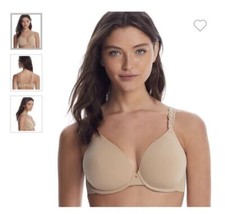 NWOT NATORI BEIGE SIZE 32D CAFE PURE LUXE/ROSE DREAM UW T-SHIRT BRA 732080