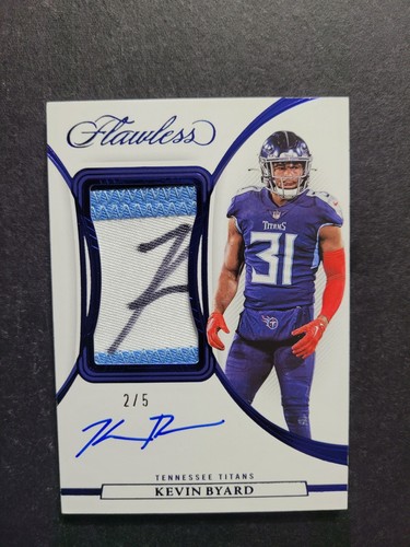 202 Kevin Byard Flawless Patch Auto #'d /5 Nasty Patch Double Auto