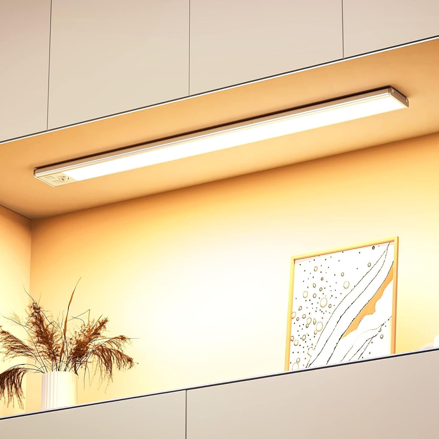 Luce Armadio LED, Con Sensore Di Movimento, 41CM Magnetica Ricaricabile Luce Sot