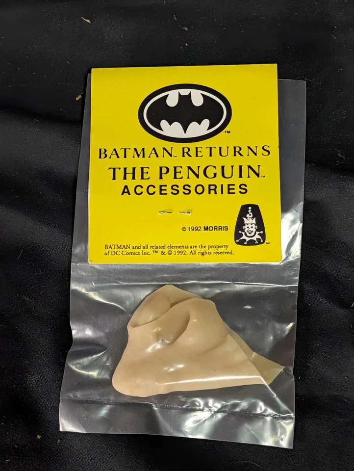 Vtg Batman Returns Penguin Accessories Nose Costume Danny Devito Morris 1992 - Image 2 of 2