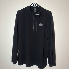 Black Kansas City Chiefs Fantatics 1/4 Zip Pullover Large