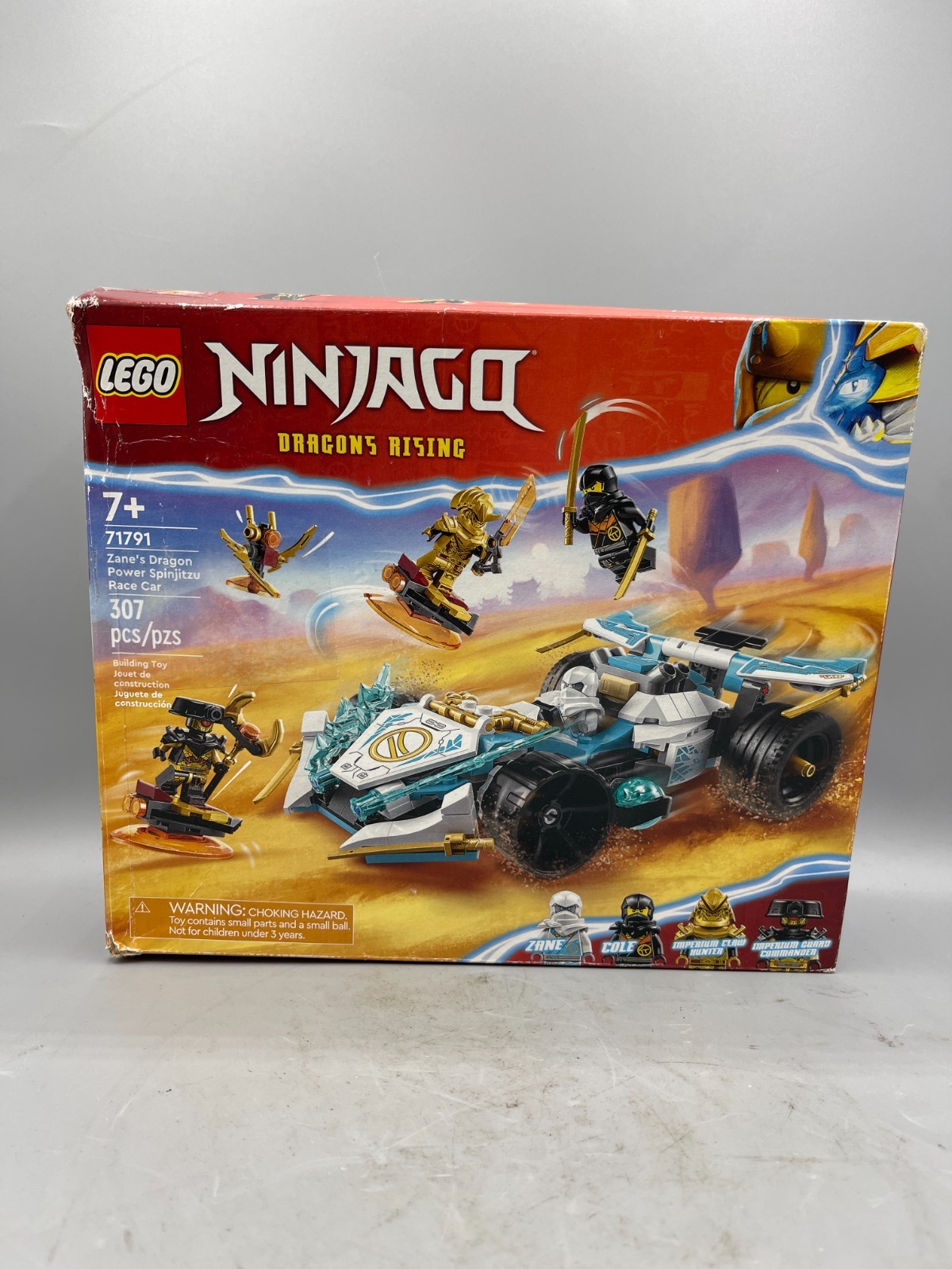 LEGO NINJAGO 71791 Zane's Dragon Power Spinjitzu Race Car (READ ...