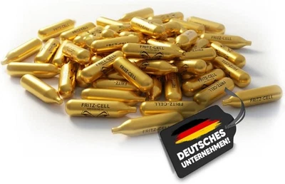 100 capsules de CO2 Fritz-Cell 12g pour airsoft, softair et fusils à air comprimé neuves - Photo 1/4