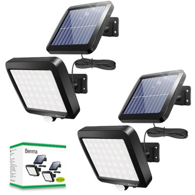 Solarlampen Außen 56 LED Bewegungsmelder 120 Grad 16