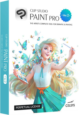 CLIP STUDIO PAINT PRO - Version 2 | Perpetual License | for Microsoft Windows an