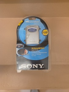 Sony SRF-59 Walkman FM/AM Stereo Headphones High Performance Radio Silver Sealed